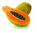 Papaya deshidratada en trozos. Bolsa 1 Kg