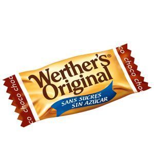 Werther's chocolate sin azúcar. Bolsa 1 Kg